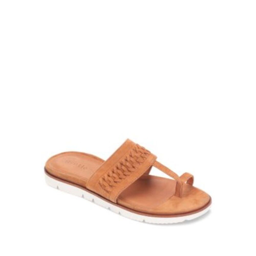GENTLE SOULS KENNETH COLE Womens Brown Lavern Platform Thong Sandals Shoes 11 M